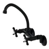 Essex Double-Handle 2-Hole Wall-Mount Bridge Kitchen Faucet