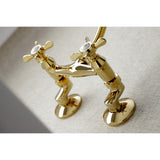 Essex Double-Handle 2-Hole Wall-Mount Bridge Kitchen Faucet