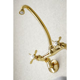 Essex Double-Handle 2-Hole Wall-Mount Bridge Kitchen Faucet