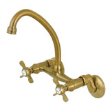 Essex Double-Handle 2-Hole Wall-Mount Bridge Kitchen Faucet