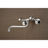 Essex Double-Handle 2-Hole Wall Mount Bathroom Faucet