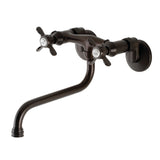 Essex Double-Handle 2-Hole Wall Mount Bathroom Faucet