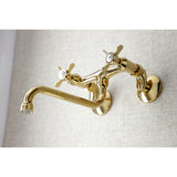Essex Double-Handle 2-Hole Wall Mount Bathroom Faucet