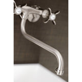 Essex Two-Handle 2-Hole Wall Mount Bathroom Faucet