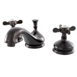 Essex Two-Handle 3-Hole Deck Mount Widespread Bathroom Faucet with Brass Pop-Up