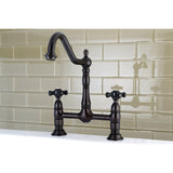 Duchess Two-Handle 2-Hole Deck Mount Bridge Kitchen Faucet