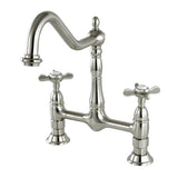 Essex Two-Handle 2-Hole Deck Mount Bridge Kitchen Faucet