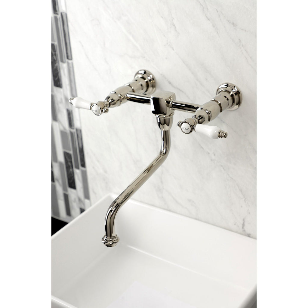 Bel-Air Two-Handle 2-Hole Wall Mount Bathroom Faucet