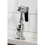 Duchess Two-Handle 2-or-4 Hole Deck Mount Kitchen Faucet with Brass Sprayer