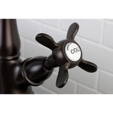 Essex Two-Handle 2-or-4 Hole Kitchen Faucet with Deck Plate and Brass Sprayer