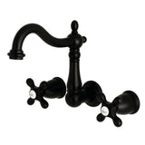 Heritage Two-Handle 3-Hole Wall Mount Bathroom Faucet