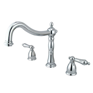 Heritage Two-Handle 3-Hole Deck Mount Roman Tub Faucet