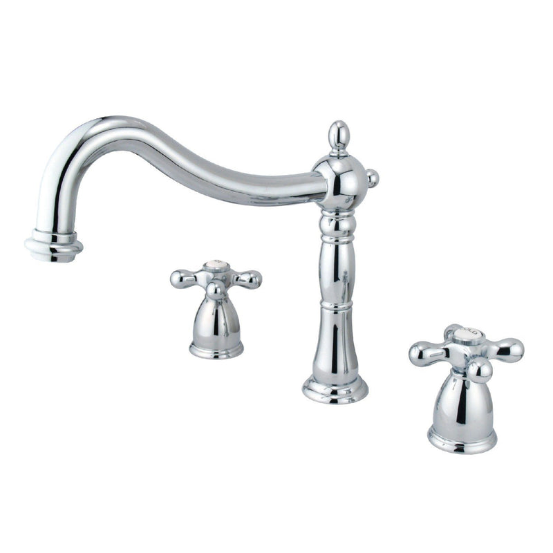 Heritage Two-Handle 3-Hole Deck Mount Roman Tub Faucet