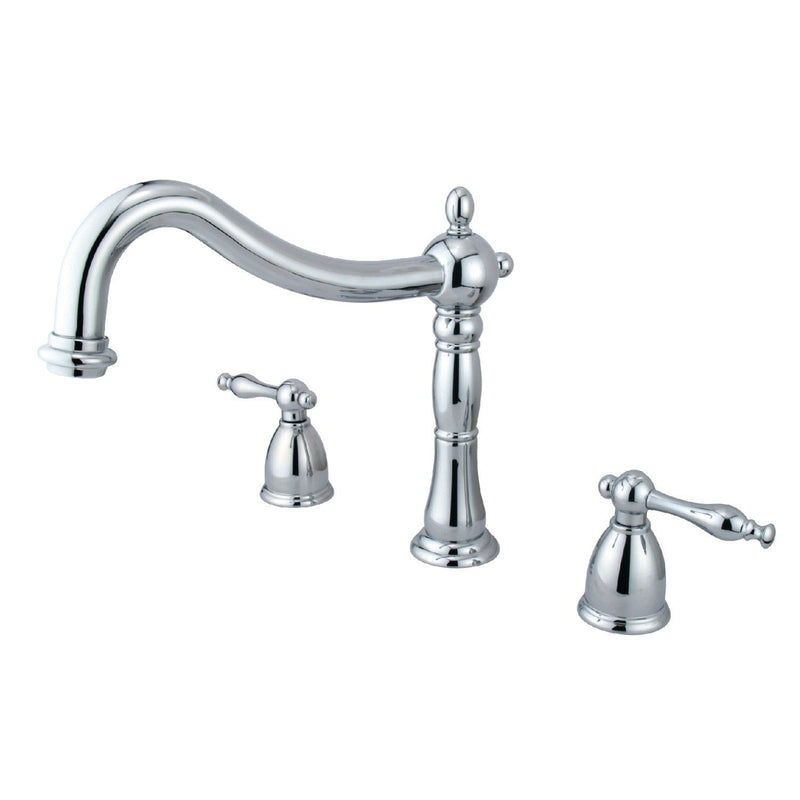 Naples Two-Handle 3-Hole Deck Mount Roman Tub Faucet