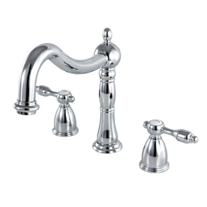 Tudor Two-Handle 3-Hole Deck Mount Roman Tub Faucet