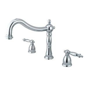 Heritage Two-Handle 3-Hole Deck Mount Roman Tub Faucet