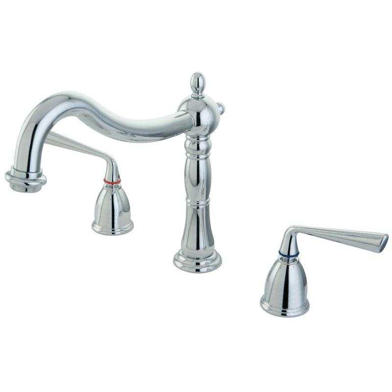 Silver Sage Two-Handle 3-Hole Deck Mount Roman Tub Faucet