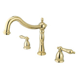 Heritage Two-Handle 3-Hole Deck Mount Roman Tub Faucet