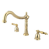 Heritage Two-Handle 3-Hole Deck Mount Roman Tub Faucet