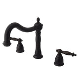 Heritage Two-Handle 3-Hole Deck Mount Roman Tub Faucet