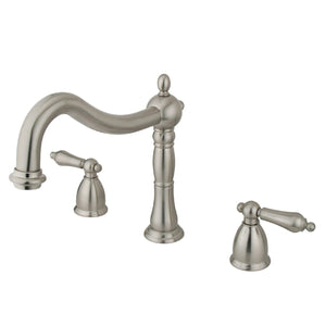 Heritage Two-Handle 3-Hole Deck Mount Roman Tub Faucet