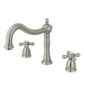 Heritage Two-Handle 3-Hole Deck Mount Roman Tub Faucet