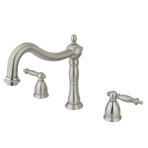 Heritage Two-Handle 3-Hole Deck Mount Roman Tub Faucet