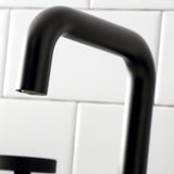 Webb Two-Handle 3-Hole Deck Mount Widespread Bathroom Faucet with Push Pop-Up