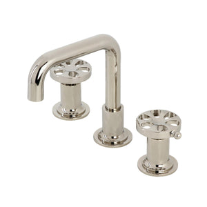 Belknap Two-Handle 3-Hole Deck Mount Widespread Bathroom Faucet with Push Pop-Up