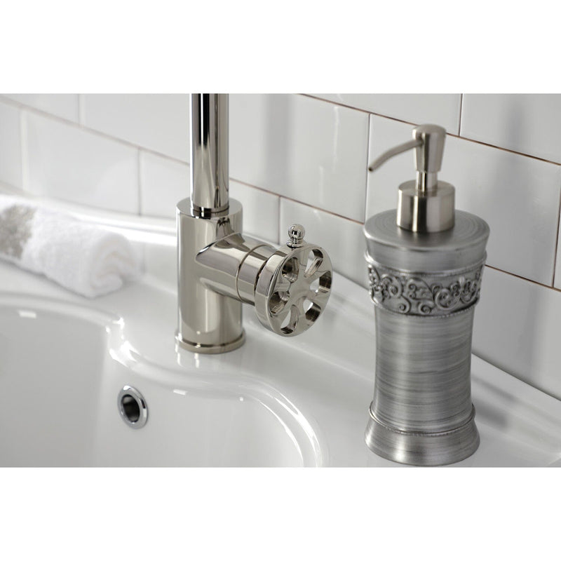 Belknap One-Handle 1-Hole Bathroom Faucet with Push Pop-Up Drain