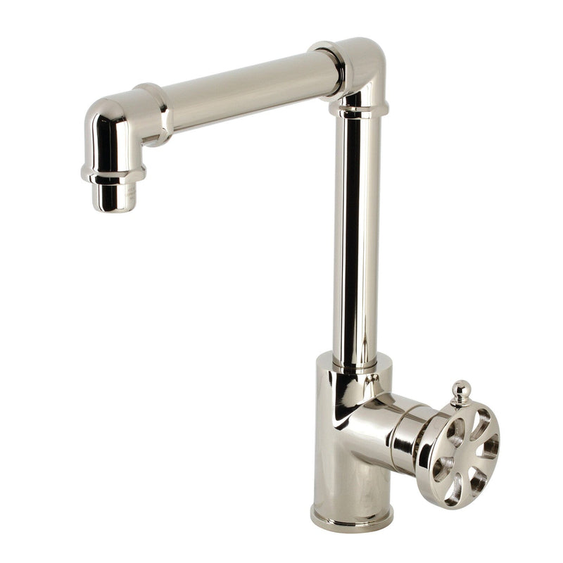 Belknap One-Handle 1-Hole Bathroom Faucet with Push Pop-Up Drain