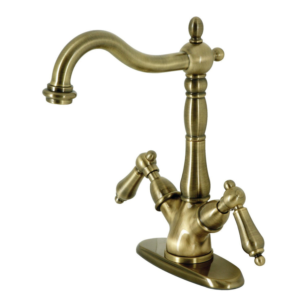 Heritage Two-Handle 1-or-3 Hole Deck Mount Vessel Faucet