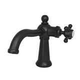 Nautical One-Handle 1-Hole Bathroom Faucet with Push Pop-Up Drain