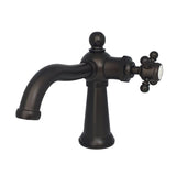 Nautical Single-Handle 1-Hole Deck Mount Bathroom Faucet with Push Pop-Up