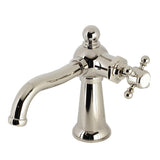 Nautical Single-Handle 1-Hole Deck Mount Bathroom Faucet with Push Pop-Up