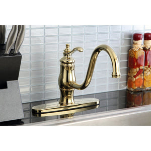 Heritage Single-Handle 1-or-3 Hole Deck Mount Kitchen Faucet