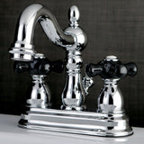 Duchess Two-Handle 3-Hole Deck Mount 4" Centerset Bathroom Faucet with Brass Pop-Up