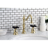 Duchess Two-Handle 3-Hole Deck Mount Widespread Bathroom Faucet with Brass Pop-Up Drain