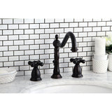 Duchess Two-Handle 3-Hole Deck Mount Widespread Bathroom Faucet with Brass Pop-Up Drain