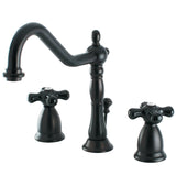 Duchess Two-Handle 3-Hole Deck Mount Widespread Bathroom Faucet with Brass Pop-Up Drain
