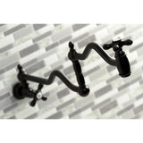Heritage Two-Handle 1-Hole Wall Mount Pot Filler Faucet
