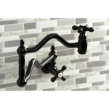 Heritage Two-Handle 1-Hole Wall Mount Pot Filler Faucet