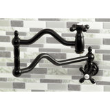 Heritage Two-Handle 1-Hole Wall Mount Pot Filler Faucet