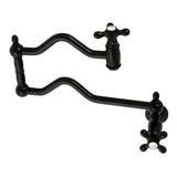 Heritage Two-Handle 1-Hole Wall Mount Pot Filler Faucet