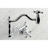 Heritage Two-Handle 1-Hole Wall Mount Pot Filler Faucet
