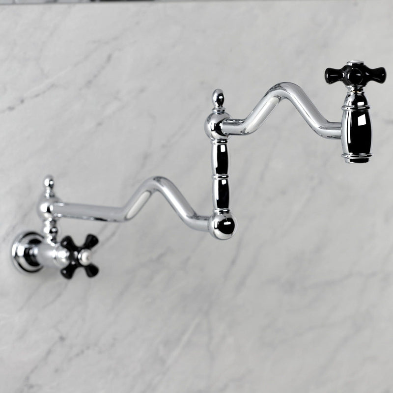 Duchess Two-Handle 1-Hole Wall Mount Pot Filler Faucet