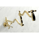 Heritage Two-Handle 1-Hole Wall Mount Pot Filler Faucet