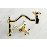 Heritage Two-Handle 1-Hole Wall Mount Pot Filler Faucet