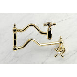 Heritage Two-Handle 1-Hole Wall Mount Pot Filler Faucet
