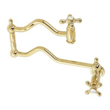 Heritage Two-Handle 1-Hole Wall Mount Pot Filler Faucet